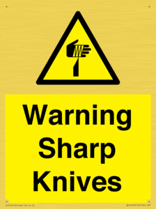 Warning Sharp Knives